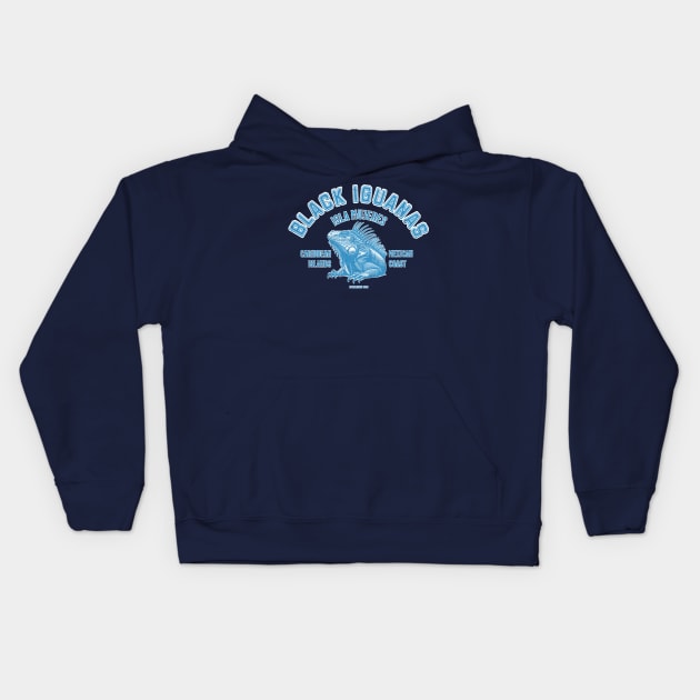 Iguanas from Isla Mujeres, Mexico Kids Hoodie by Mafiadonar